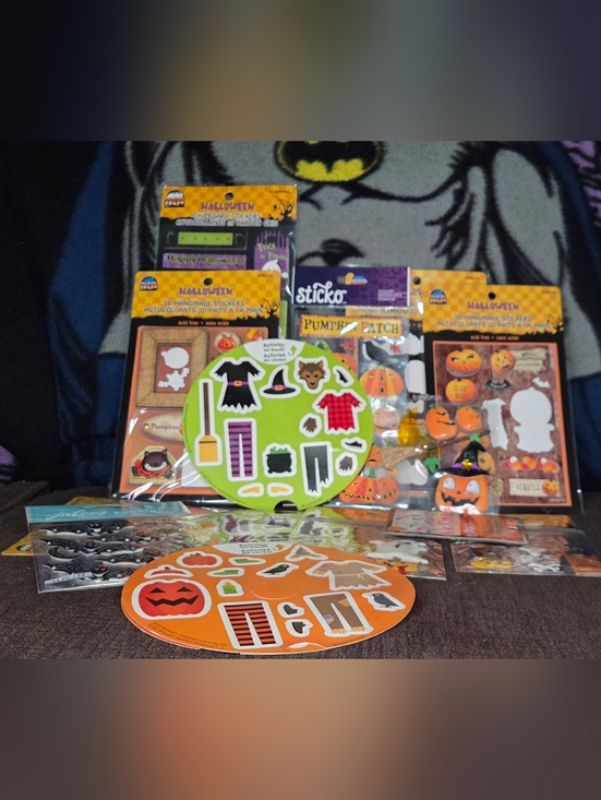 Other - Assorted Halloween Stickers (Used And Unused)